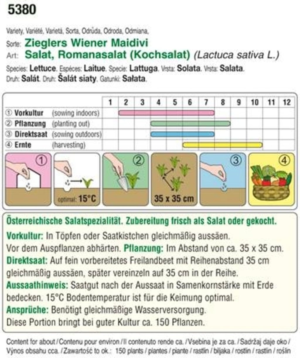 Bio Romanasalat „Zieglers Wiener Maidivi“