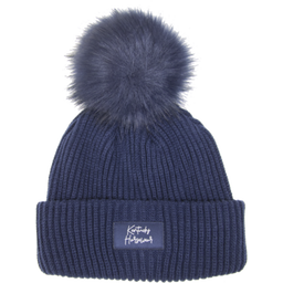 Kentucky Horsewear Mütze mit Fell - navy