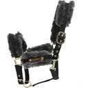 Kentucky Horsewear Nylon Halfter Schaffell grau