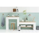 Treteimer Newicon 3 L mit Kunststoffeinsatz - Brilliant Steel