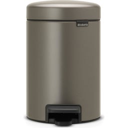Treteimer Newicon 3 L mit Kunststoffeinsatz - Platinum