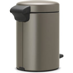 Treteimer Newicon 3 L mit Kunststoffeinsatz - Platinum