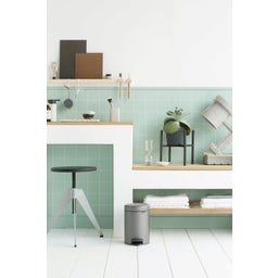 Treteimer Newicon 3 L mit Kunststoffeinsatz - Platinum