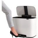 Bo Treteimer 11 L + 23 L mit 2 Kunststoffeinsätzen - White