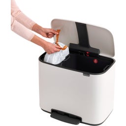 Bo Treteimer 11 L + 23 L mit 2 Kunststoffeinsätzen - White