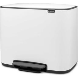 Bo Treteimer 3 x 11 L mit 3 Kunststoffeinsätzen - White