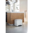 Bo Treteimer 3 x 11 L mit 3 Kunststoffeinsätzen - White