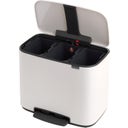 Bo Treteimer 3 x 11 L mit 3 Kunststoffeinsätzen - White