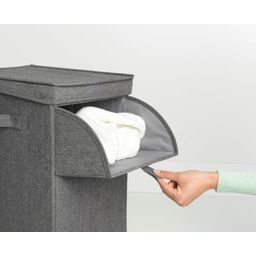 Brabantia Stapelbare Wäschebox - Pfeffer-Schwarz