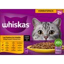 Whiskas Multipack 24x85g Geflügel Auswahl 7+ - 2.040 g