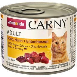 Animonda Carny Adult Rind, Huhn, Entenherzen - 200 g