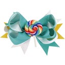 Schleife mit Clip Sweety Verde Acqua 10 x 7 cm