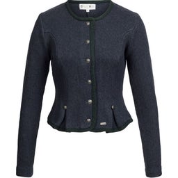 Gweih & Silk Damen Strickjacke, grau-grün