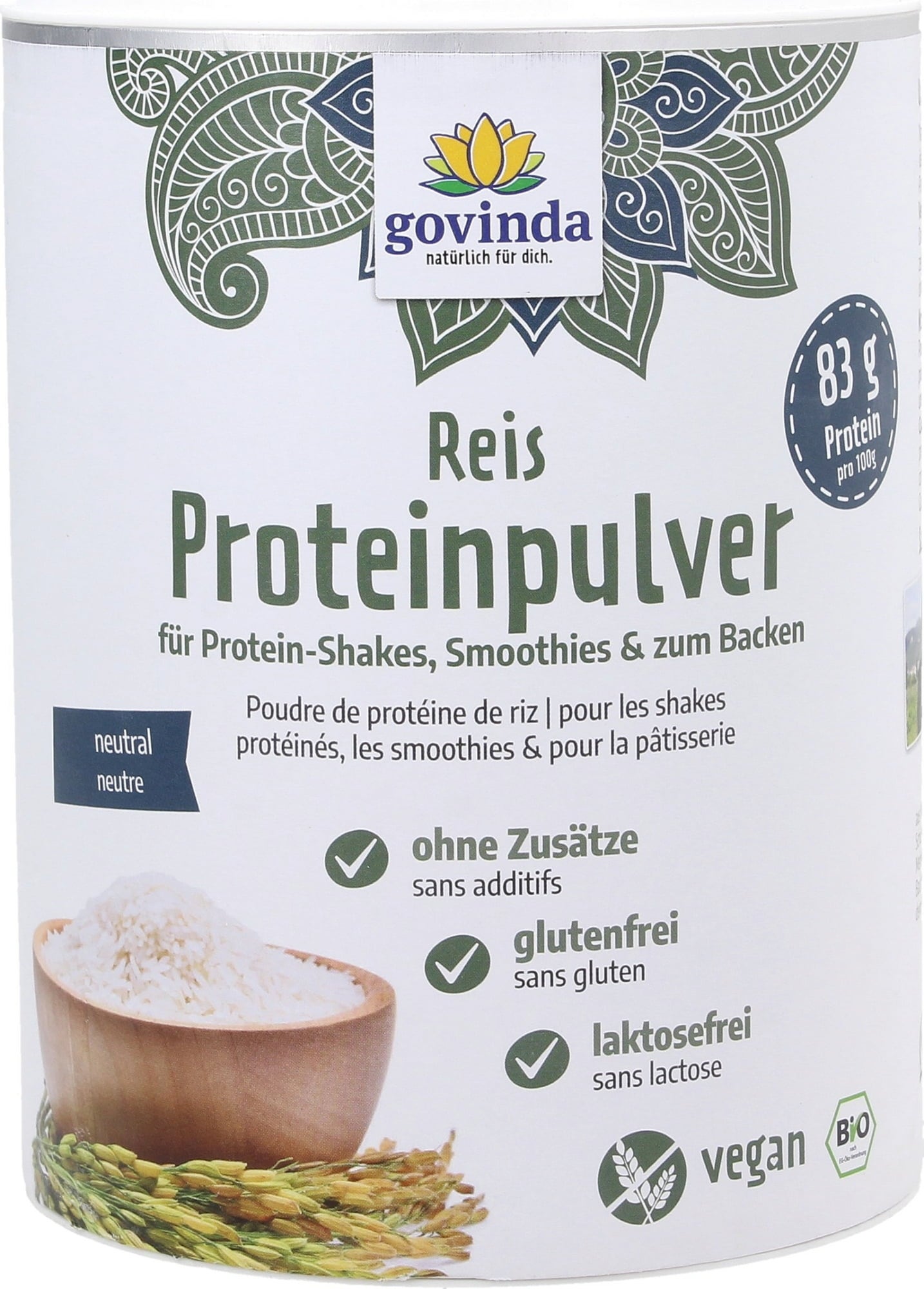 Govinda Reis-Proteinpulver Bio