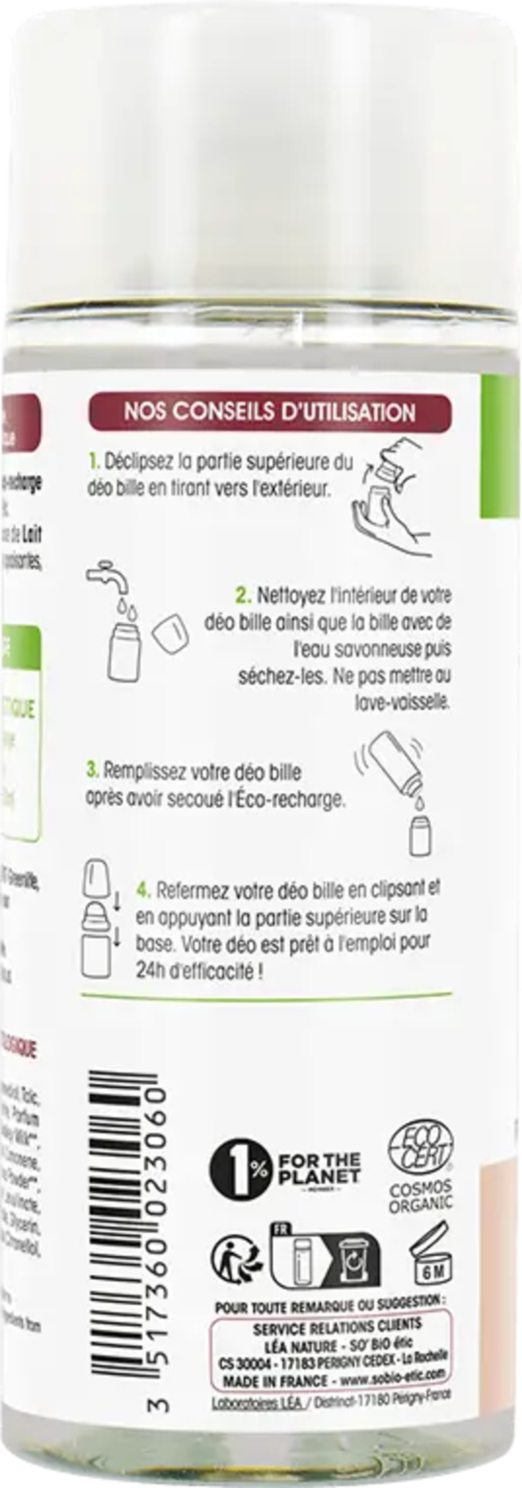SO'Bio étic Deo Roll-on Eselsmilch - Refill 150 ml