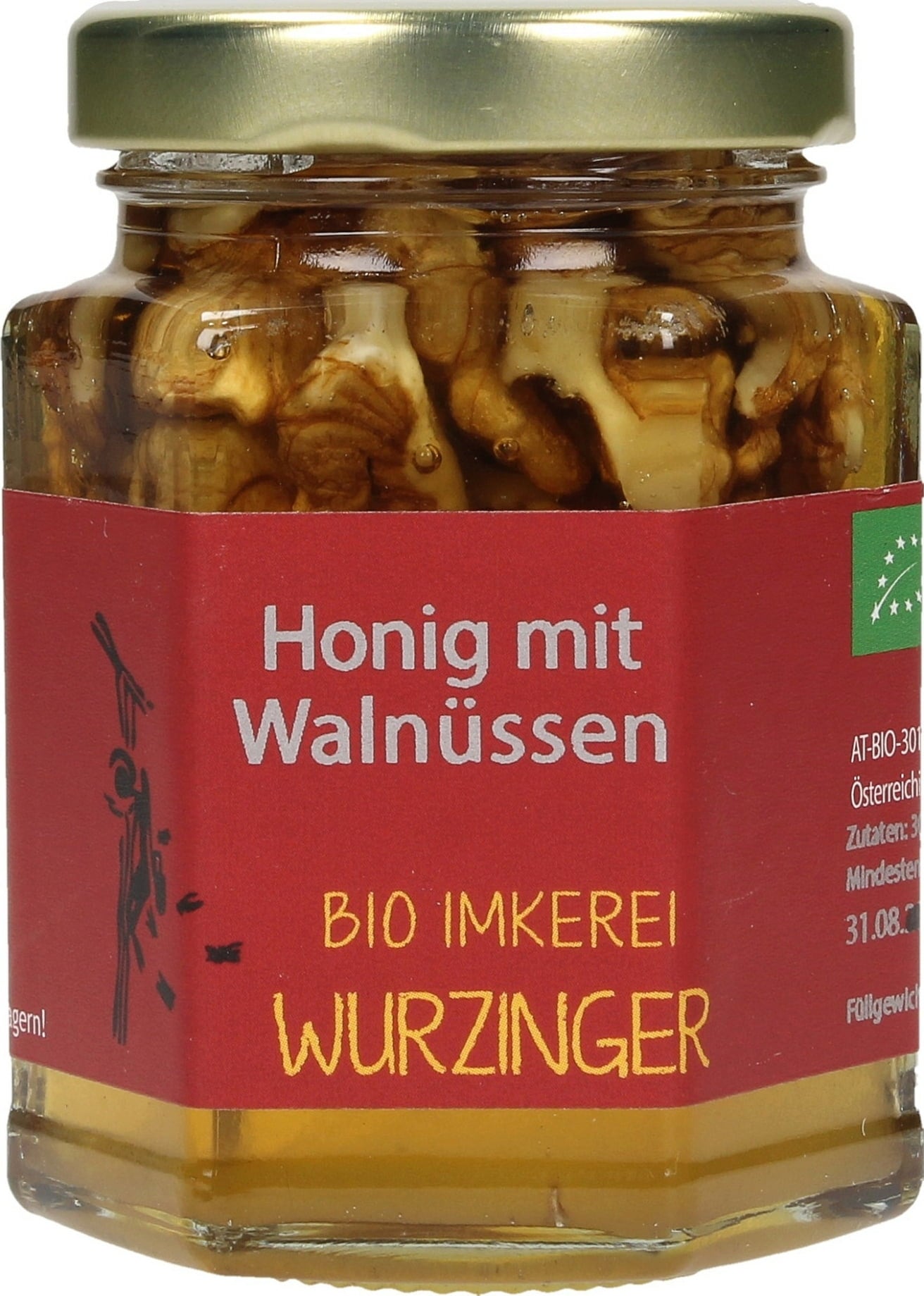 Bio Honig mit Walnüssen