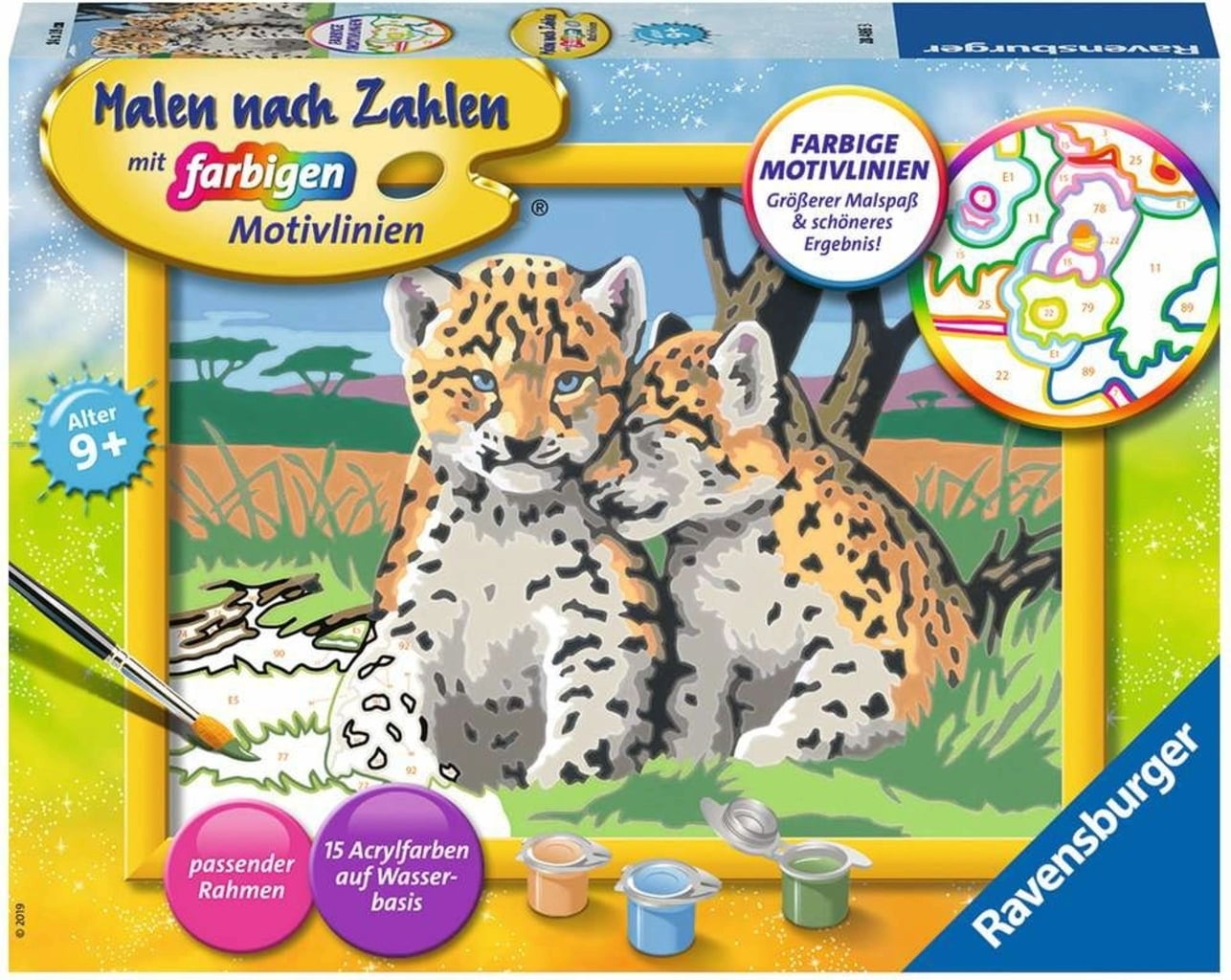 Ravensburger Malen nach Zahlen - Kleine Leoparden