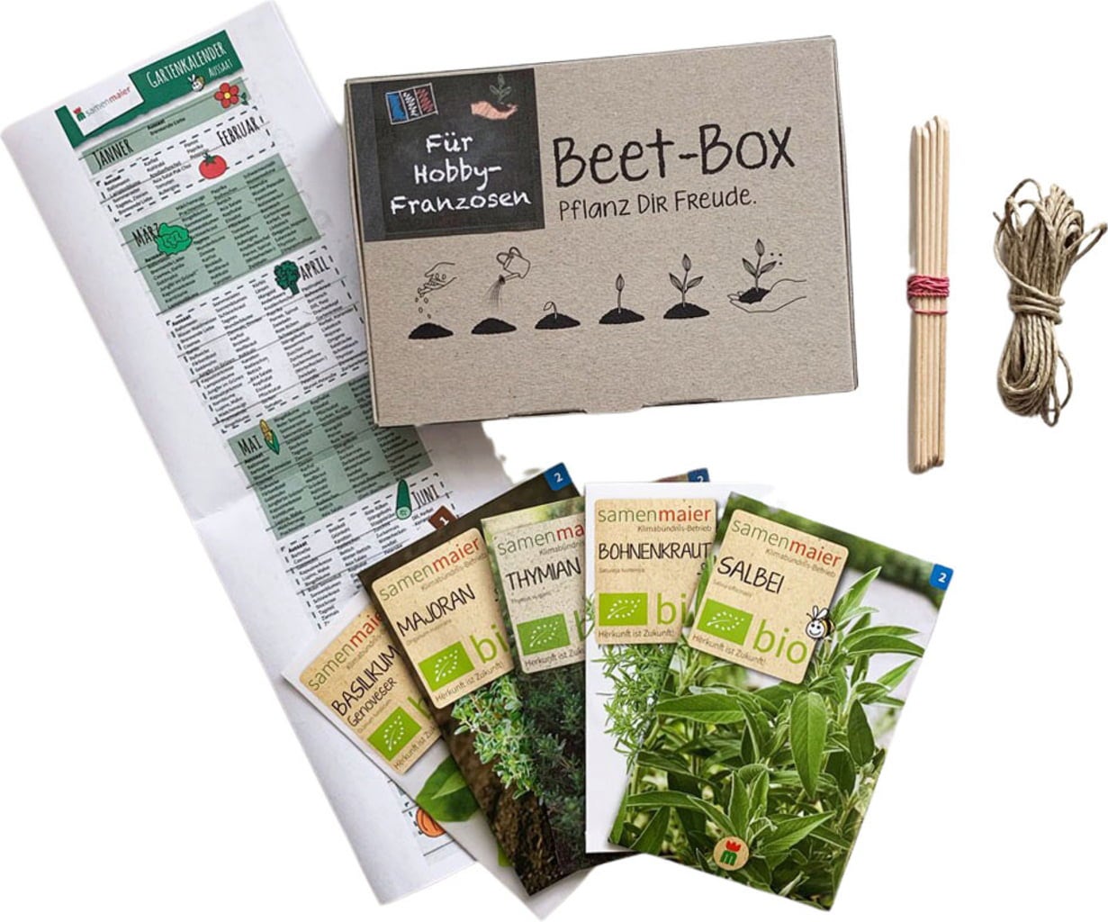 Samen Maier Bio Beet-Box "Für Hobby-Franzosen"