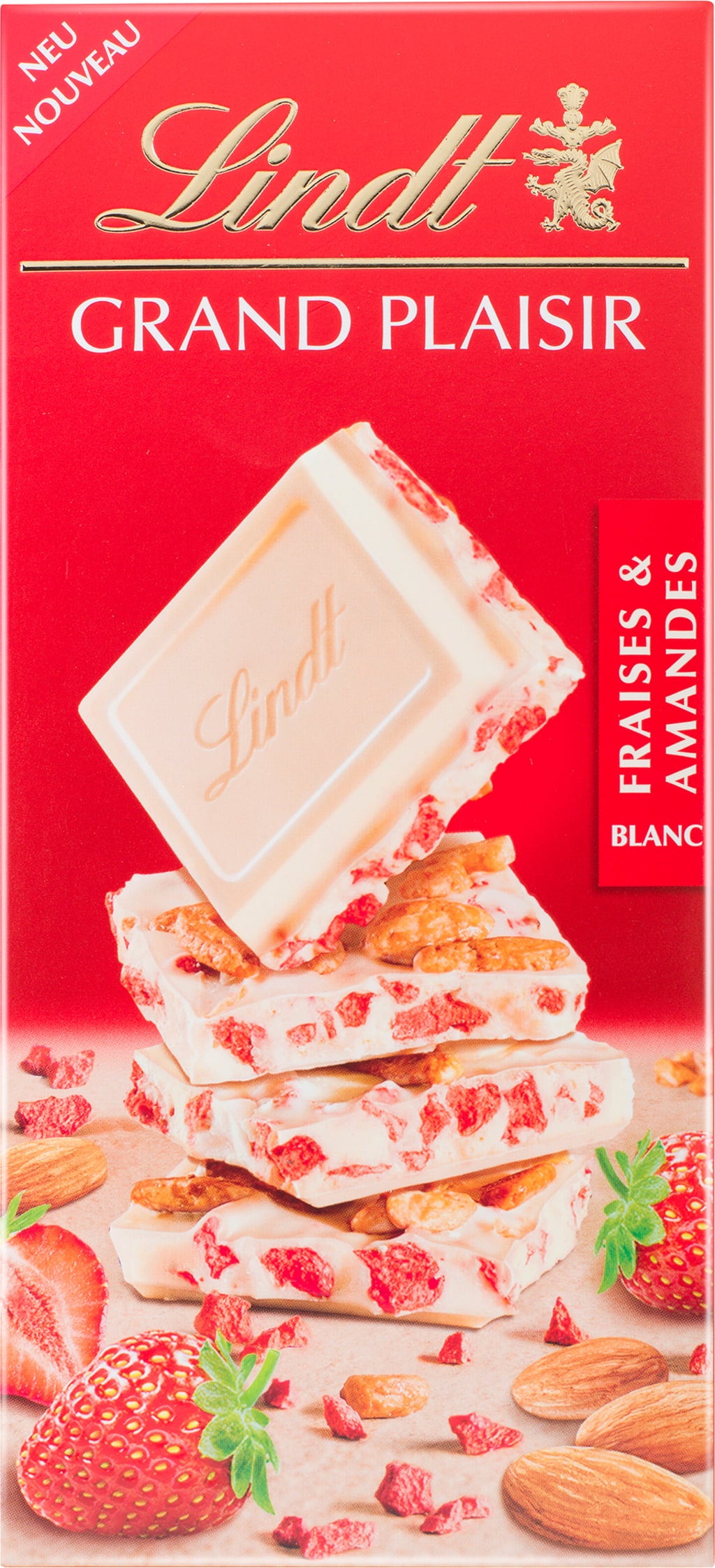 Grand Plaisir Weisse Mandel Erdbeere, 150 g