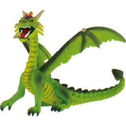Bullyland Zauberwald - Drache sitzend, grün