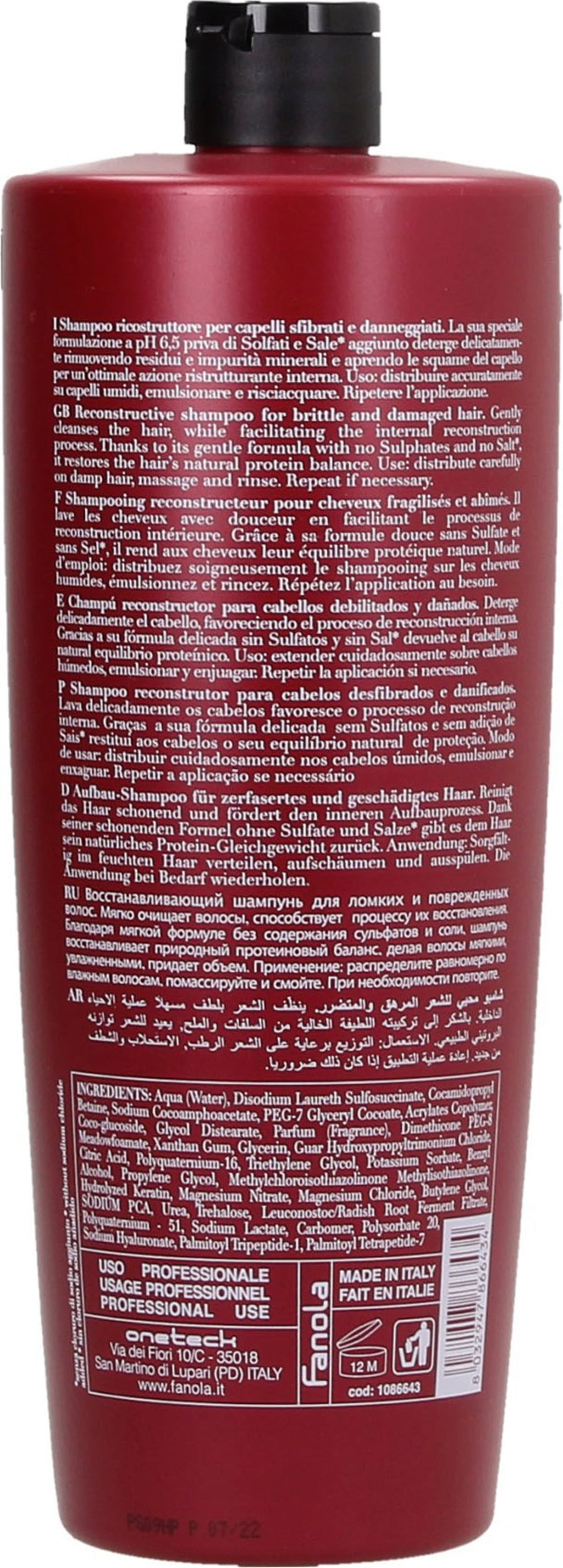 Fanola Botugen Botolife Shampoo PH 6,5 - 1.000 ml