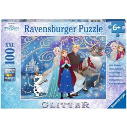 Puzzle - Glitzerpuzzle - Frozen - Glitzernder Schnee, 100 Teile - 1 Stk