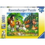 Puzzle - Versammlung der Tiere, 100 XXL-Teile