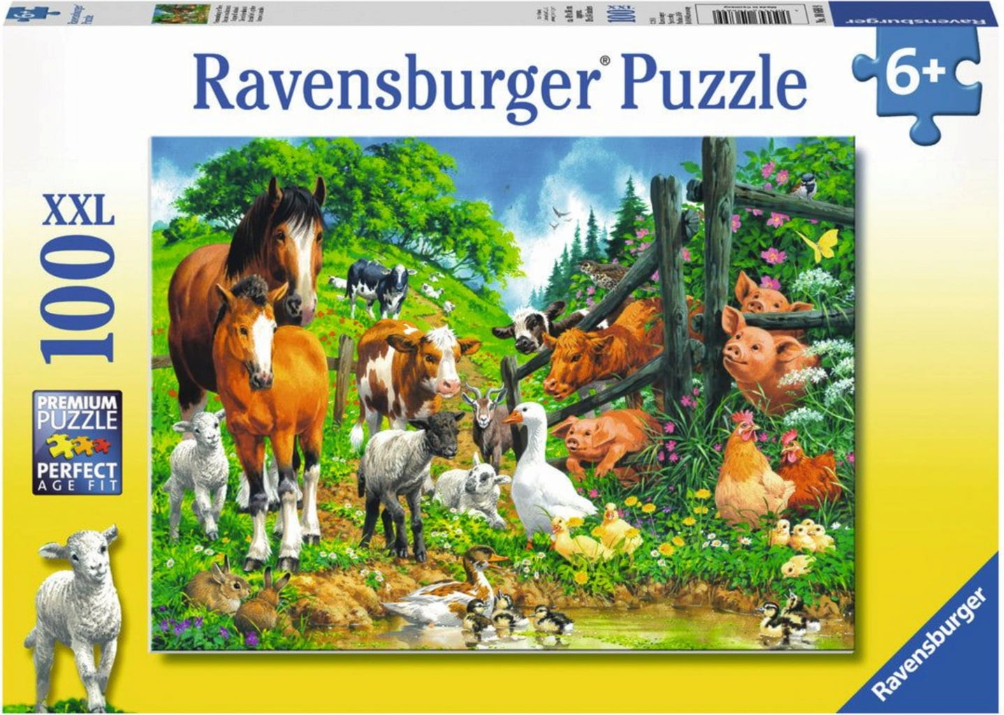 Puzzle - Versammlung der Tiere, 100 XXL-Teile