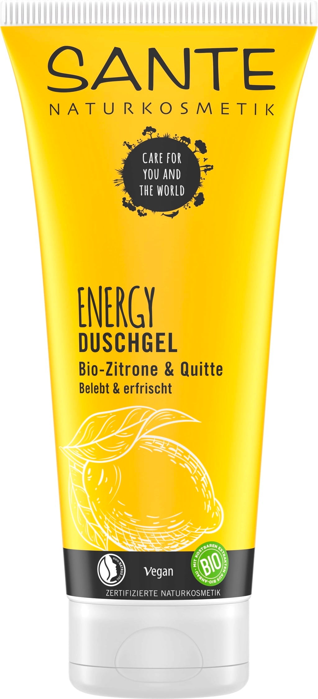 ENERGY Duschgel Bio-Zitrone & Quitte, 200 ml