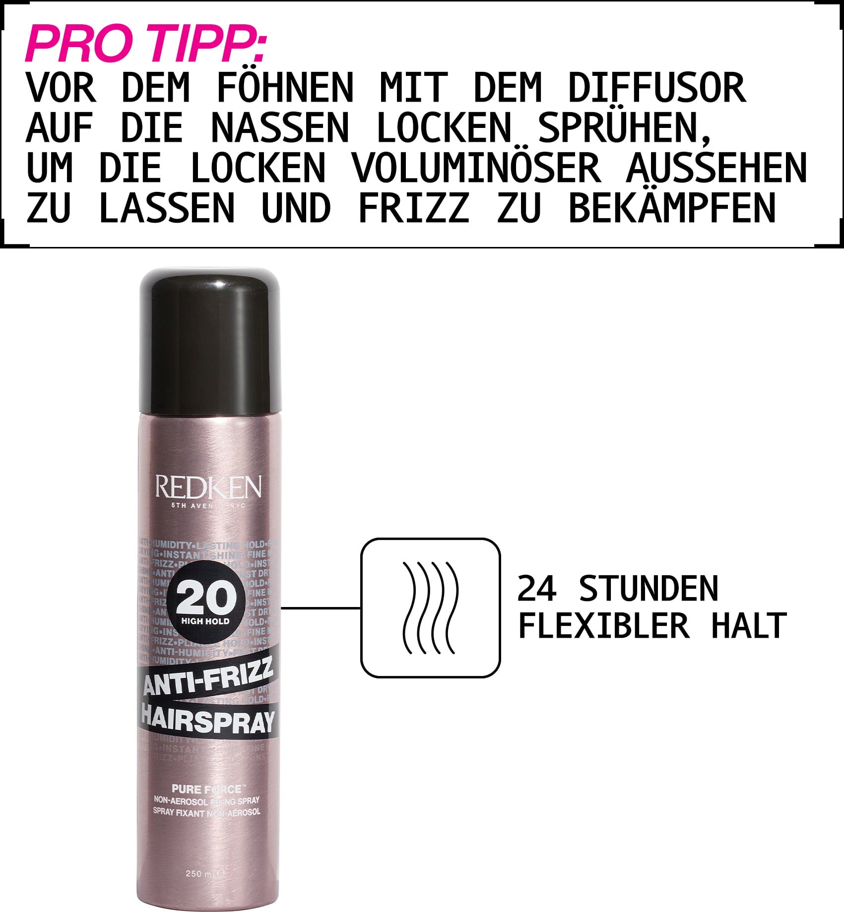 Redken Anti-Frizz Haarspray - 250 ml