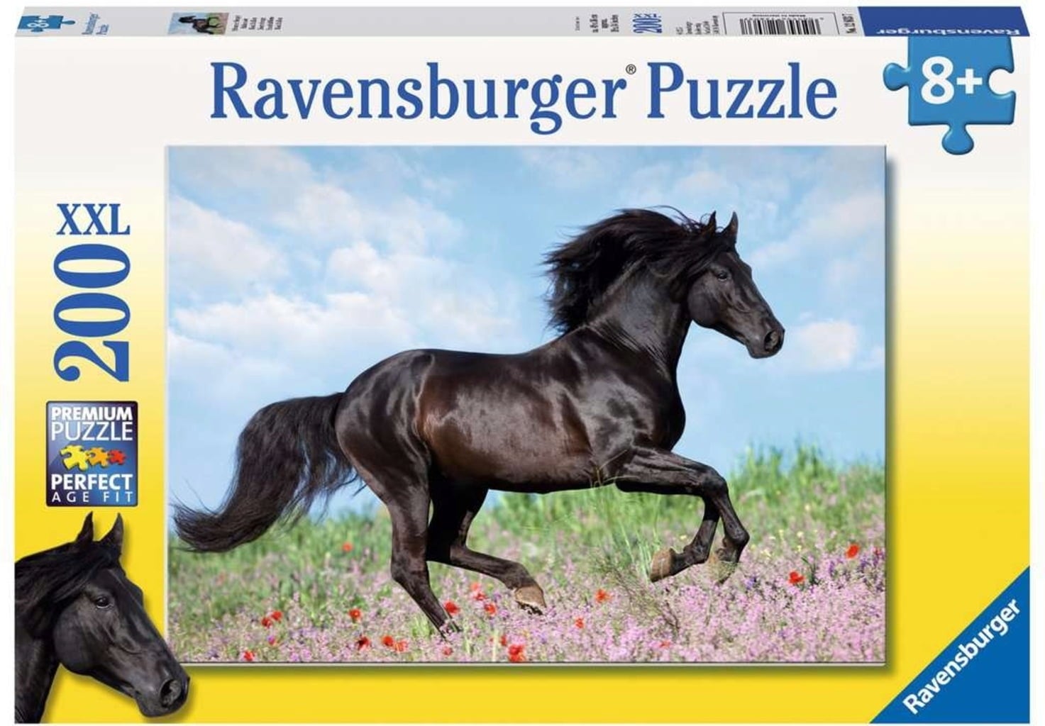 Ravensburger Puzzle - Schwarzer Hengst, 200 XXL-Teile - 1 Stk