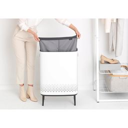 Brabantia Bo Wäschekorb Hi, 2 x 45 L - White