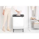 Brabantia Bo Wäschekorb Hi, 2 x 45 L - White