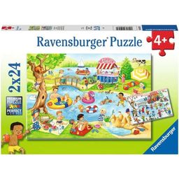 Ravensburger Puzzle - Freizeit am See, 2 x 24 Teile