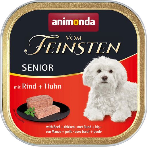 Animonda Vom Feinsten Senior Pastete Schale 150 g - Rind und Huhn