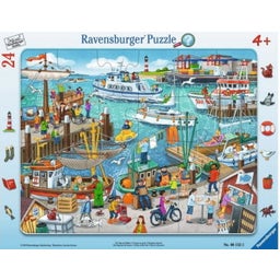 Rahmenpuzzle - Ein Tag am Hafen, 24 Teile - 1 Stk