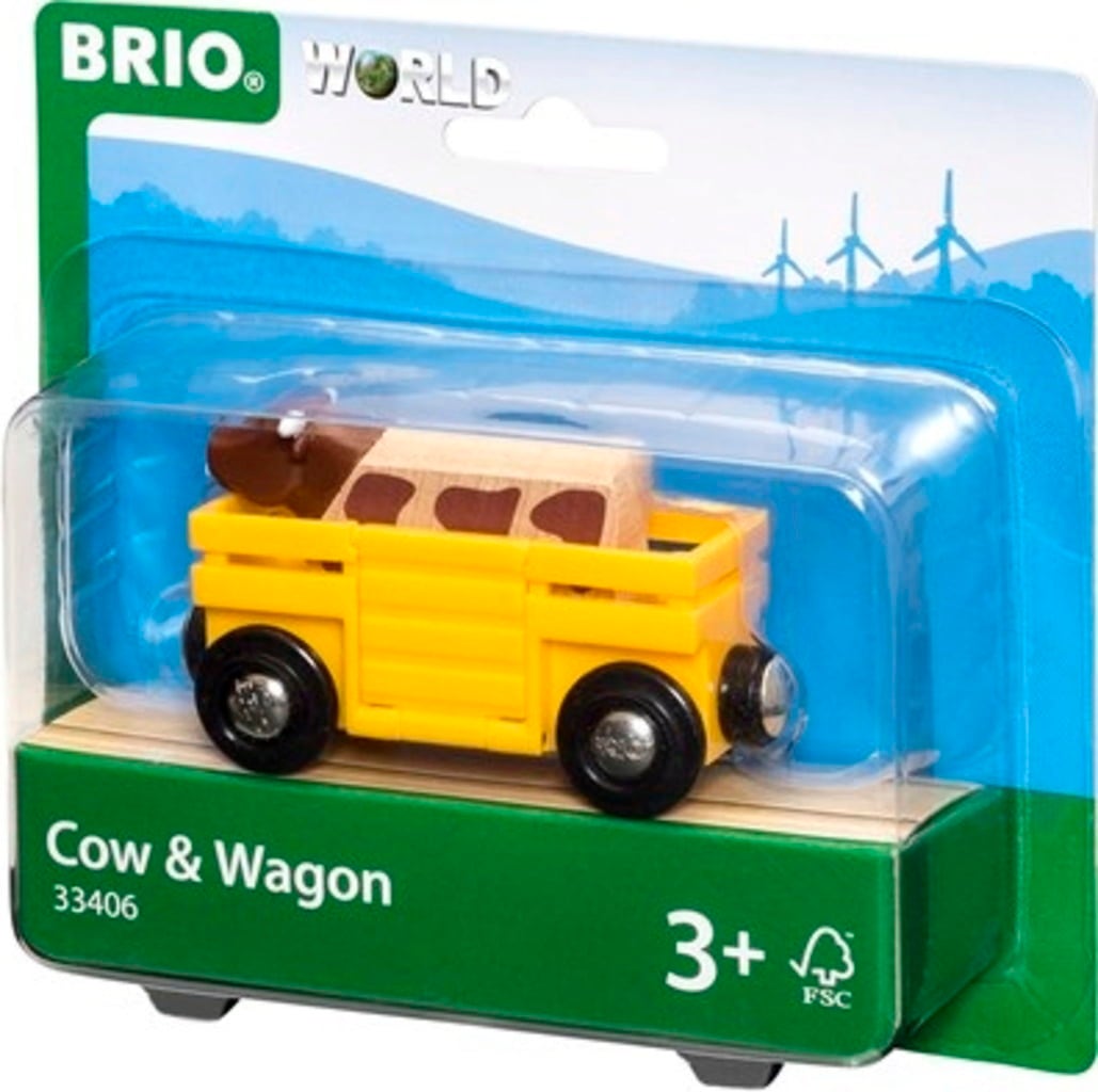 BRIO Bahn - Tierwagen mit Kuh - 1 Stk