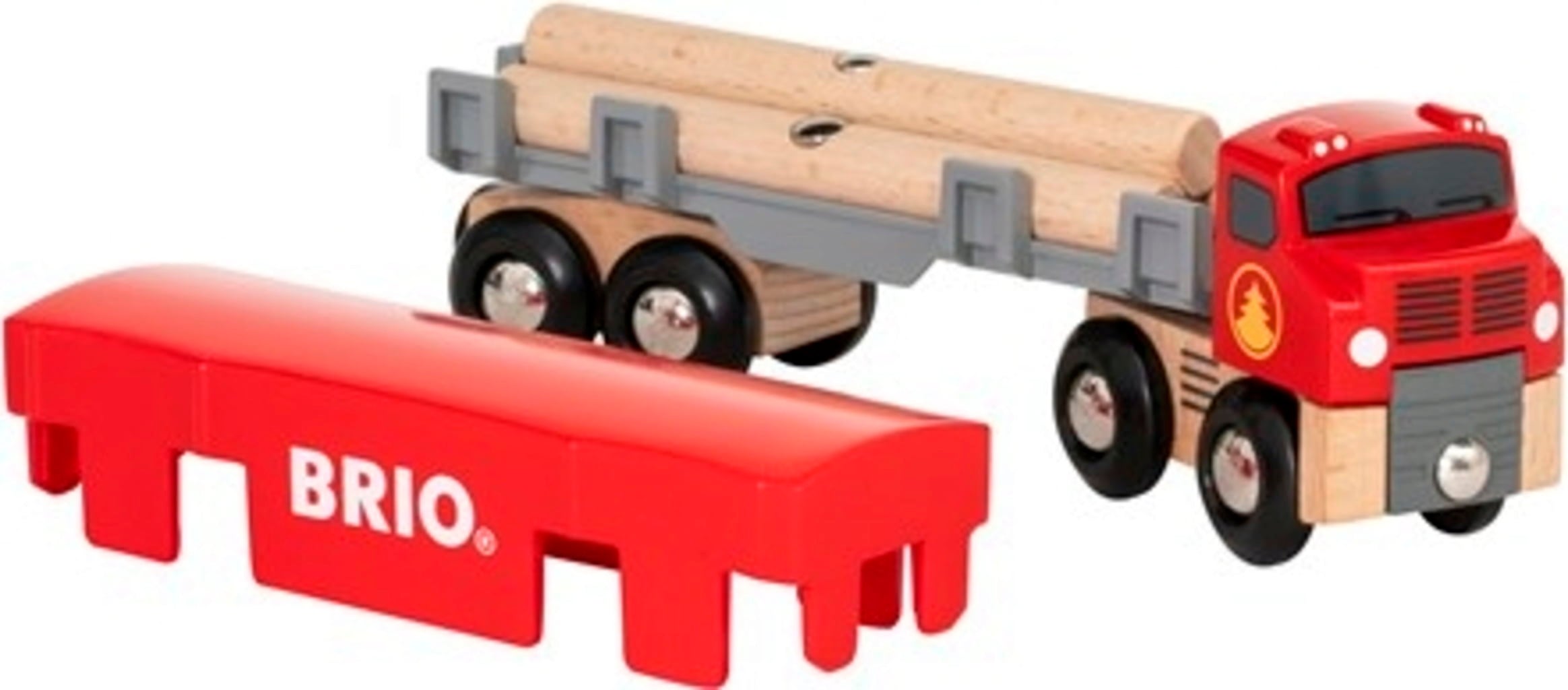 BRIO Bahn - Holztransporter mit Magnetladung - 1 Stk