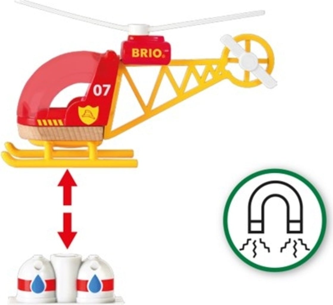 BRIO Bahn - Feuerwehr-Hubschrauber - 1 Stk