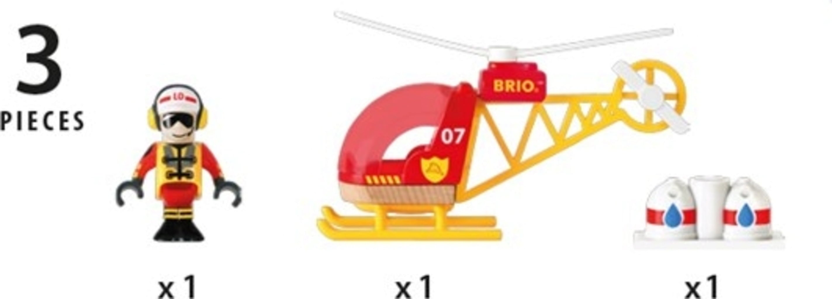 BRIO Bahn - Feuerwehr-Hubschrauber - 1 Stk