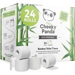 Cheeky Panda Toilettenpapier Großpackung - 24 Rollen x 200 Blatt