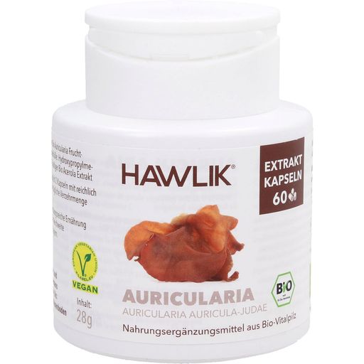 Hawlik Auricularia Extrakt Kapseln, Bio - 60 Kapseln