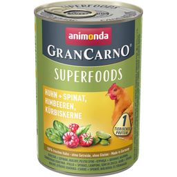 Animonda GranCarno Adult Superfoods 400g - Huhn, Spinat und Himbeeren