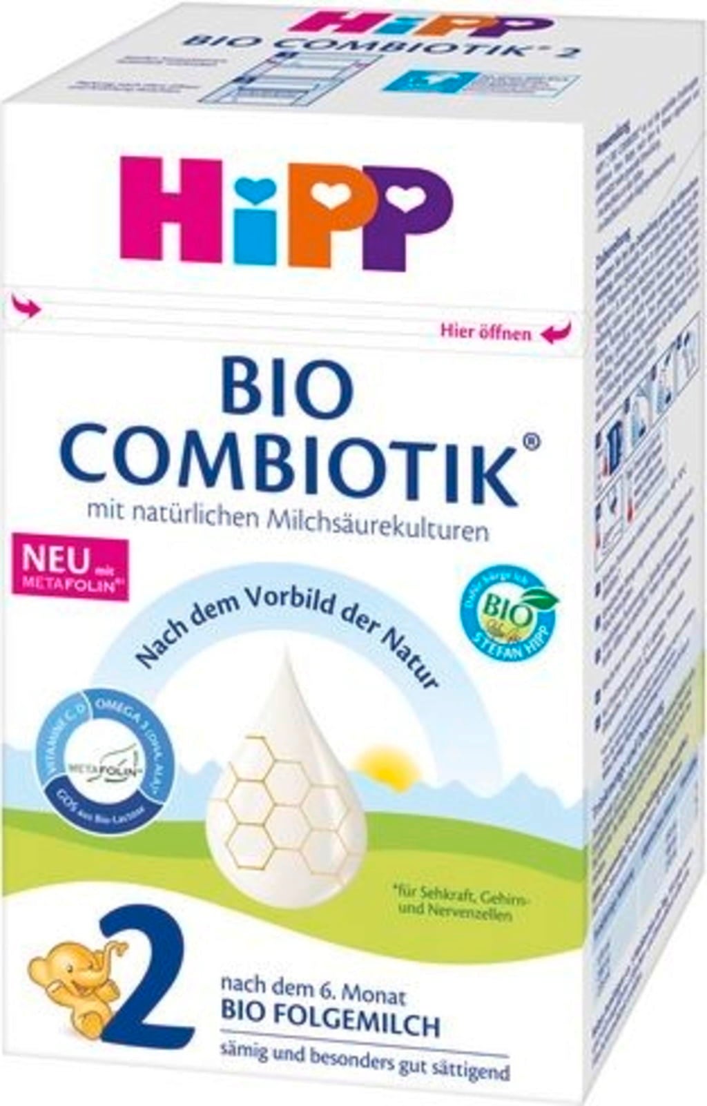 Bio Folgemilch auf Kuhmilchbasis Combiotik® 2 - 600 g