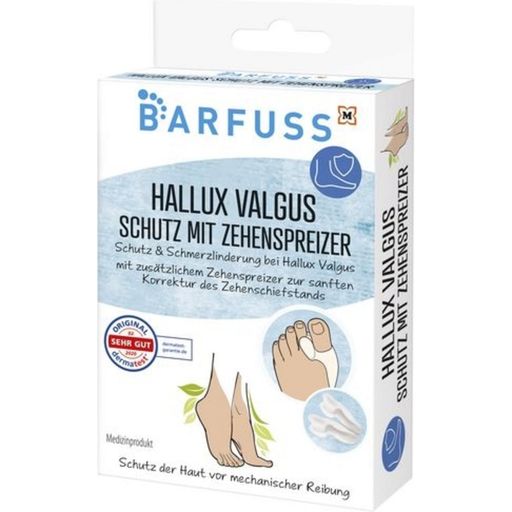 Barfuss Hallux Valgus Schutz mit Zehenspreizer - 1 Pkg