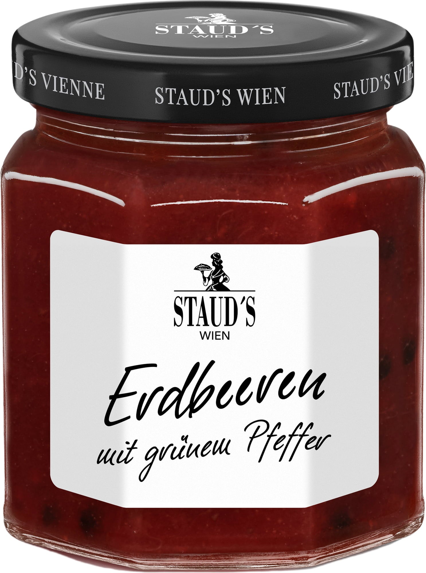 Limitierte Erdbeere mit grünem Pfeffer - Fruchtaufstrich, 250 g