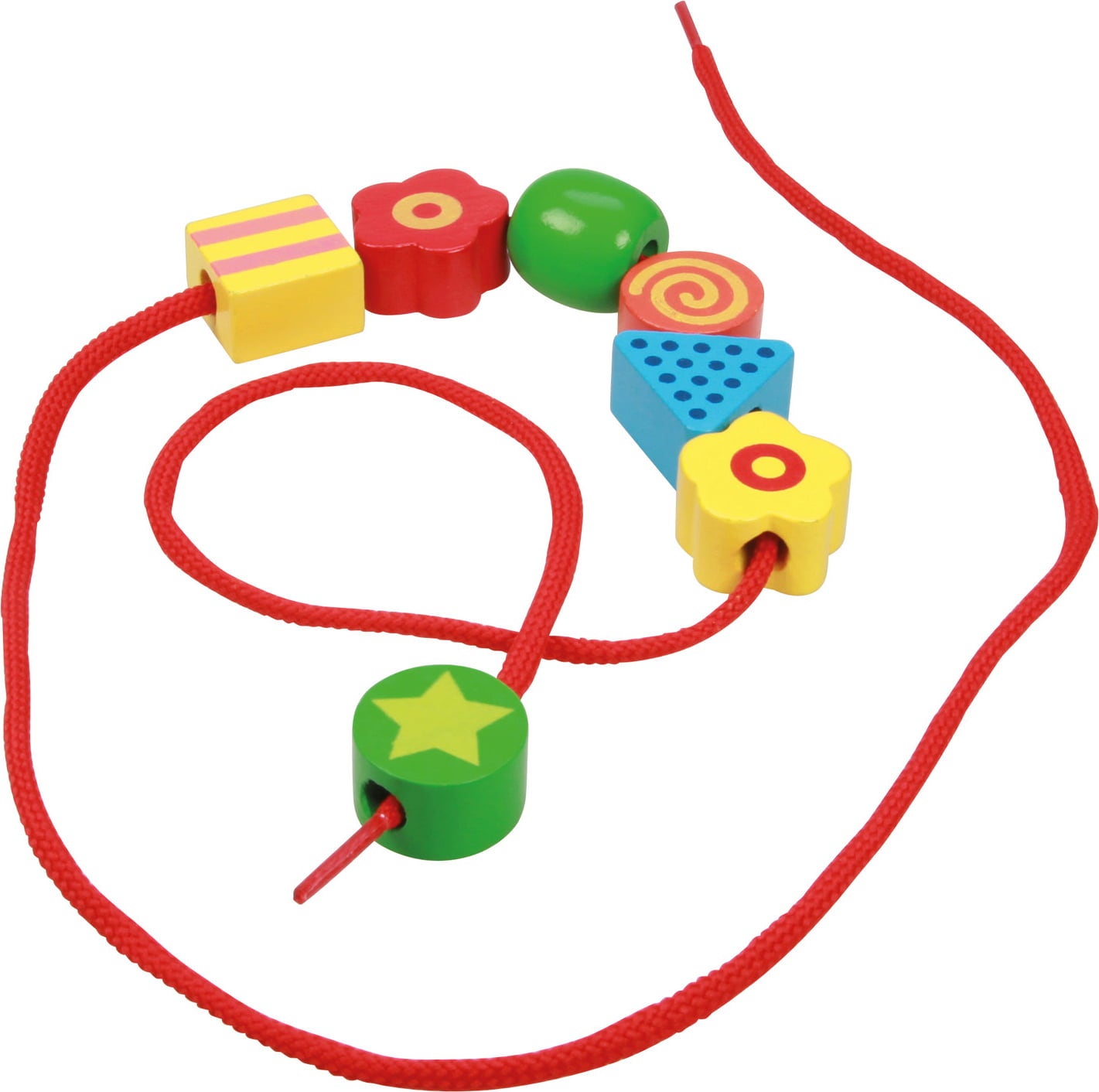 LENA Super Beads Holzfädelperlen