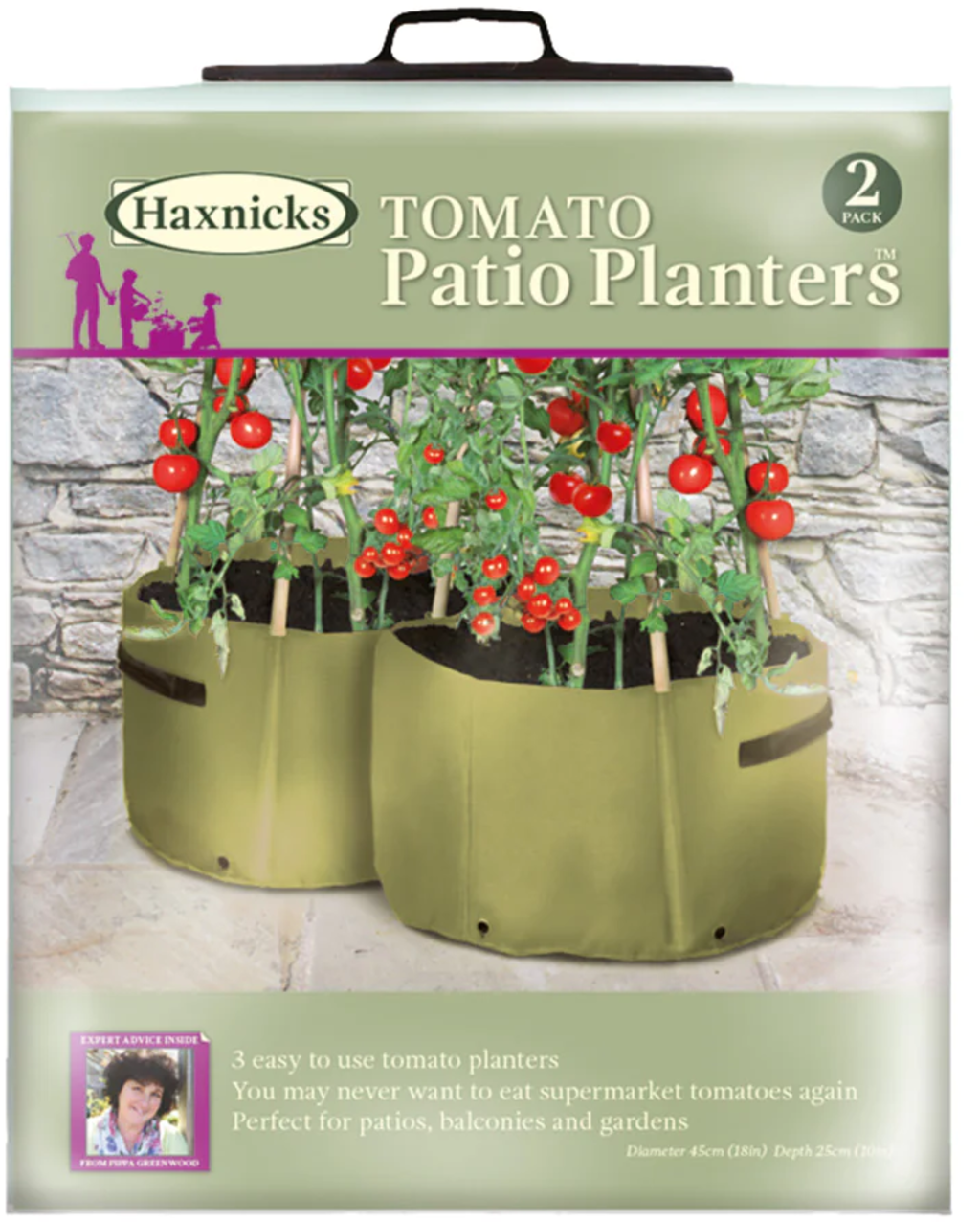 Haxnicks Tomaten-Pflanztasche im 2er Set