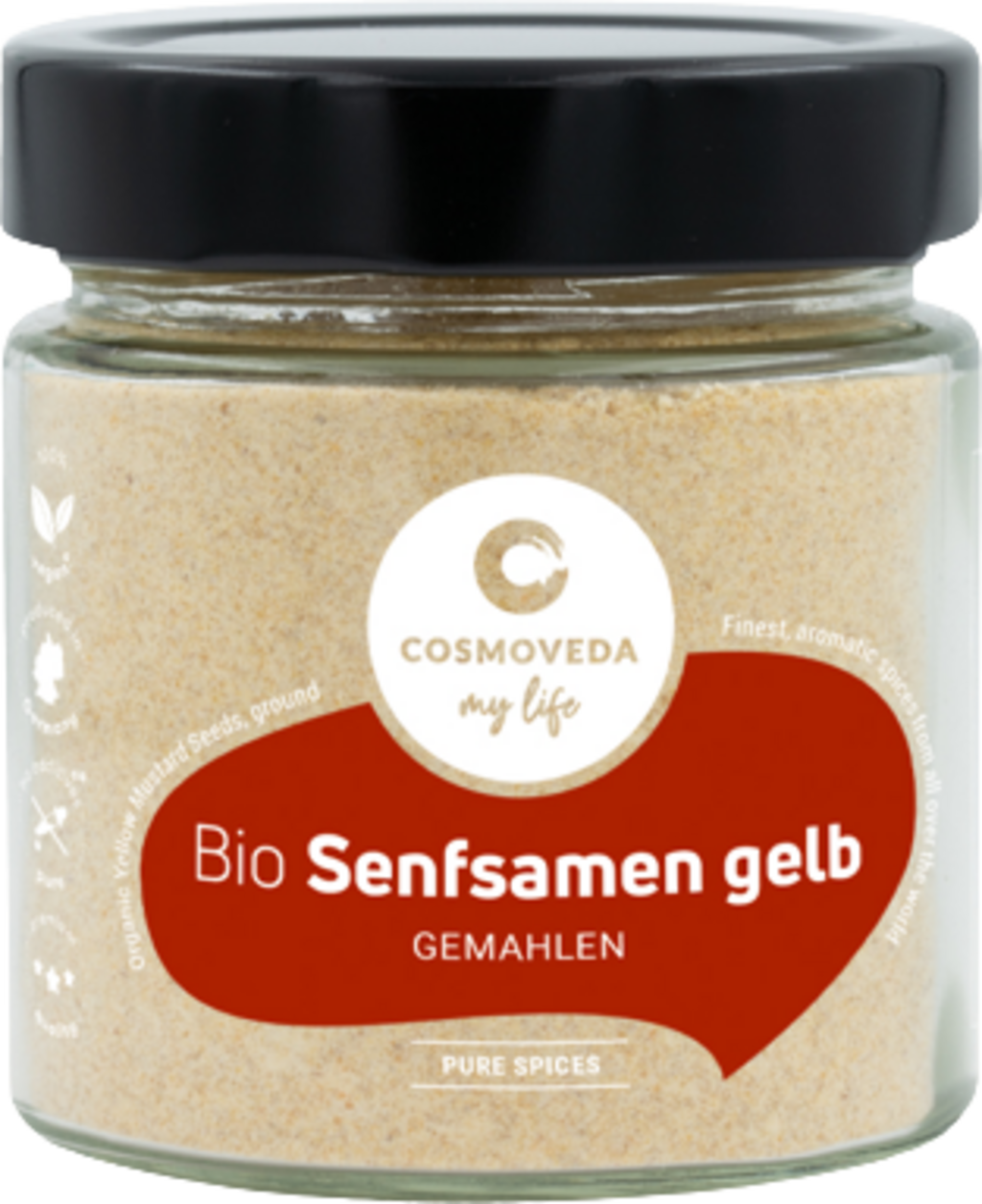 Senfsamen gelb gemahlen Bio, 90 g