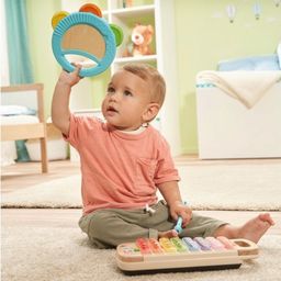 Baby - Interaktives Holz-Xylofon mit Tamburin